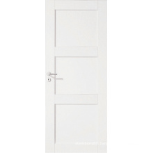 Three Panel White Primed Shaker Room Door